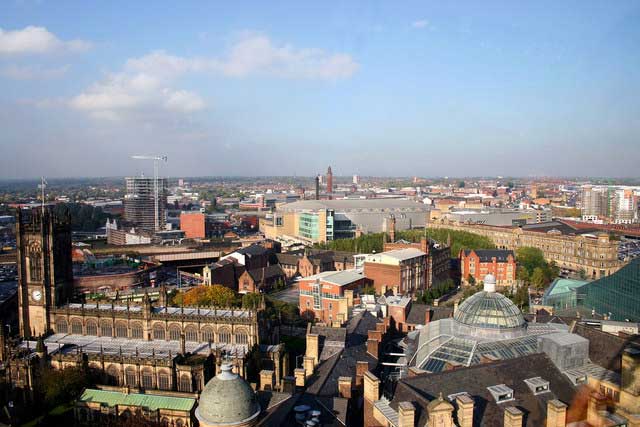 Skyline view of manchester