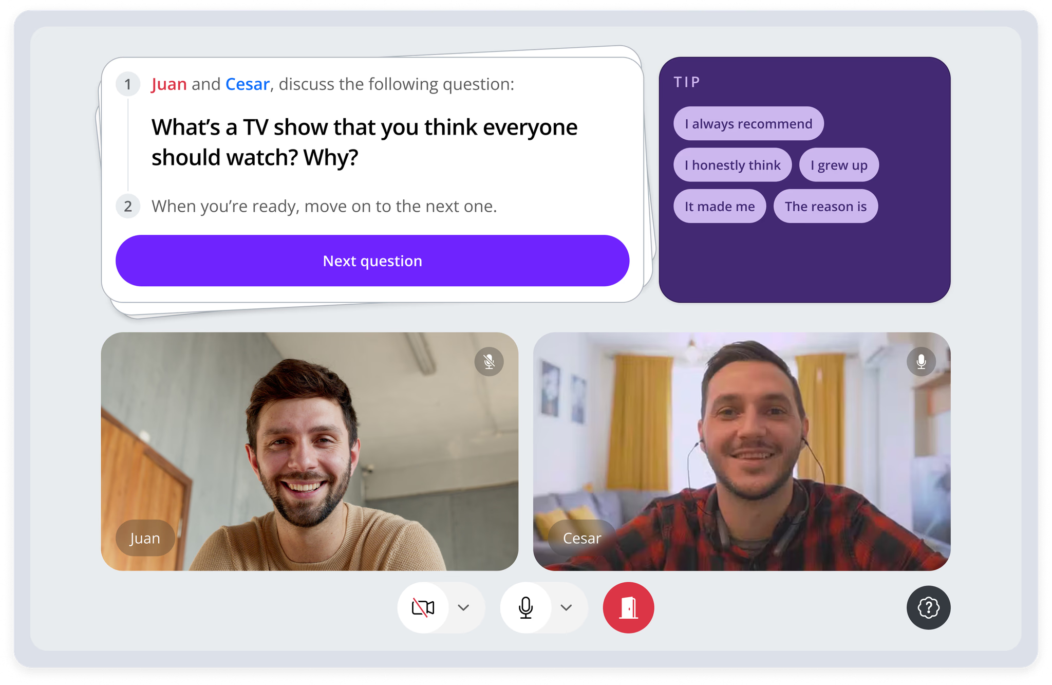 Leap video call